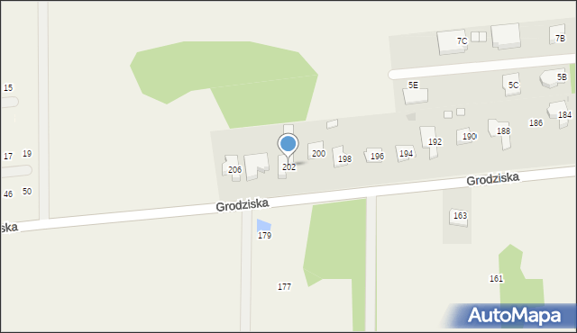 Stara Wieś, Grodziska, 202, mapa Stara Wieś