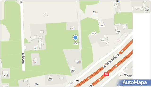 Stara Wieś, Grodziska, 25A, mapa Stara Wieś