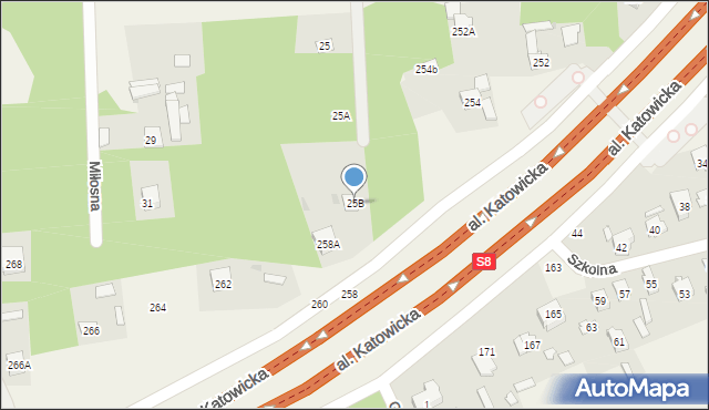 Stara Wieś, Grodziska, 25B, mapa Stara Wieś