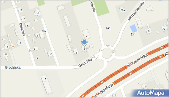 Stara Wieś, Grodziska, 4, mapa Stara Wieś