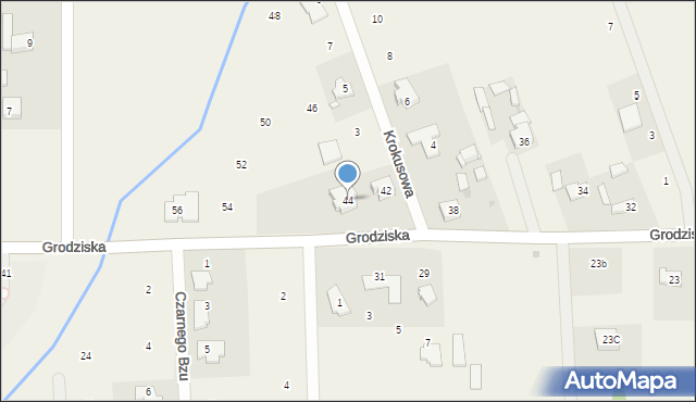 Stara Wieś, Grodziska, 44, mapa Stara Wieś