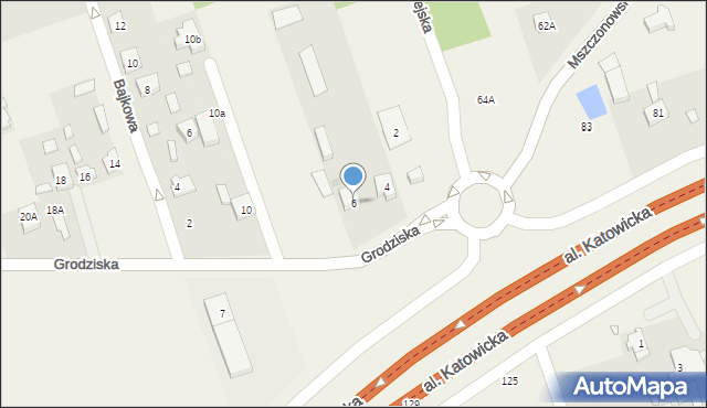 Stara Wieś, Grodziska, 6, mapa Stara Wieś