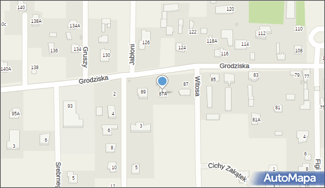 Stara Wieś, Grodziska, 87A, mapa Stara Wieś