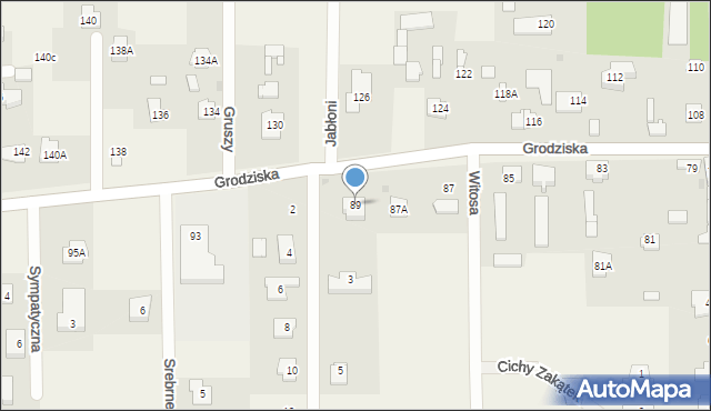 Stara Wieś, Grodziska, 89, mapa Stara Wieś