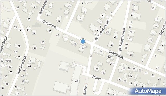 Stare Babice, Graniczna, 37, mapa Stare Babice