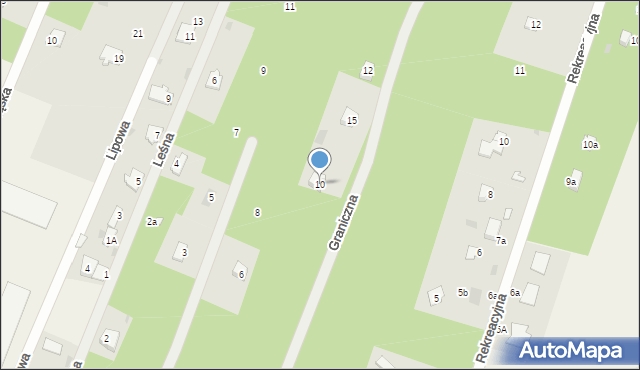 Stare Bosewo, Graniczna, 10, mapa Stare Bosewo