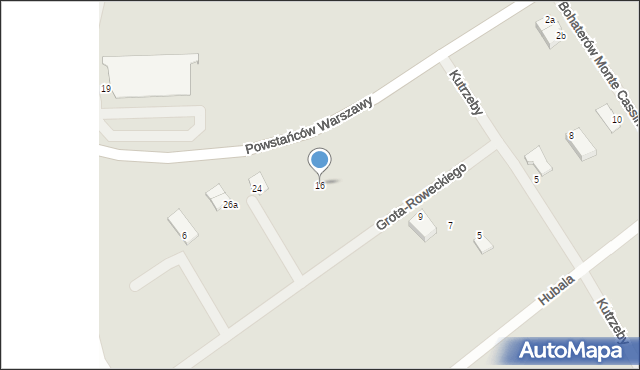 Stargard, Grota-Roweckiego Stefana, gen., 16, mapa Stargard