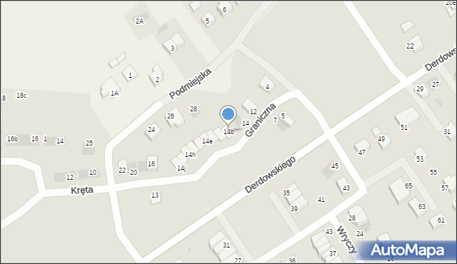 Starogard Gdański, Graniczna, 14b, mapa Starogard Gdański