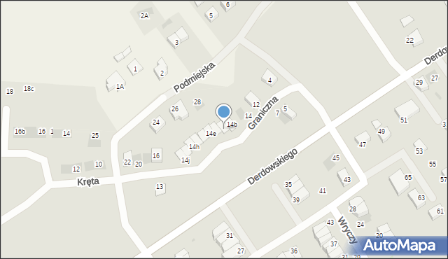 Starogard Gdański, Graniczna, 14c, mapa Starogard Gdański
