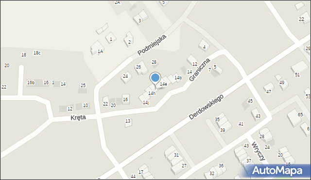 Starogard Gdański, Graniczna, 14g, mapa Starogard Gdański