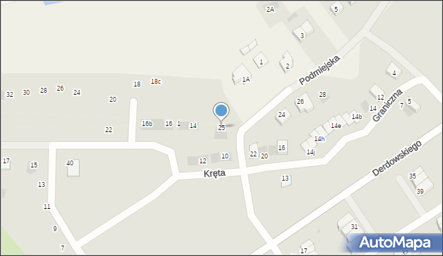 Starogard Gdański, Graniczna, 25, mapa Starogard Gdański