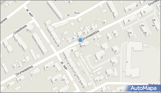 Starogard Gdański, Grunwaldzka, 18, mapa Starogard Gdański