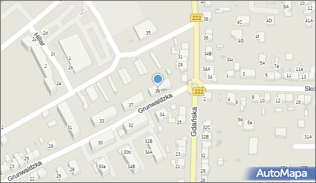 Starogard Gdański, Grunwaldzka, 39, mapa Starogard Gdański