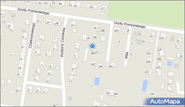 Starogard Gdański, Gryfa Pomorskiego, 16C, mapa Starogard Gdański