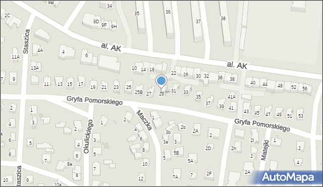 Starogard Gdański, Gryfa Pomorskiego, 29, mapa Starogard Gdański