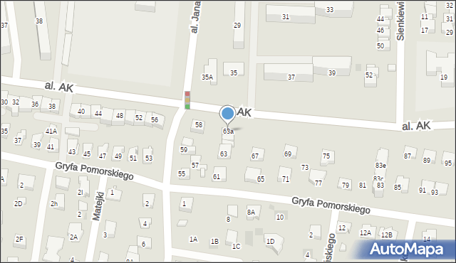 Starogard Gdański, Gryfa Pomorskiego, 63a, mapa Starogard Gdański