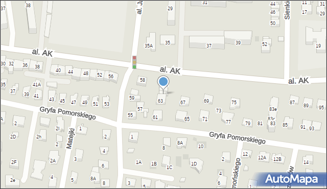 Starogard Gdański, Gryfa Pomorskiego, 63c, mapa Starogard Gdański