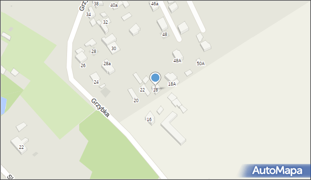 Starogard Gdański, Grzybka Józefa, dh., 18, mapa Starogard Gdański