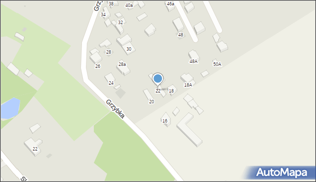 Starogard Gdański, Grzybka Józefa, dh., 22, mapa Starogard Gdański