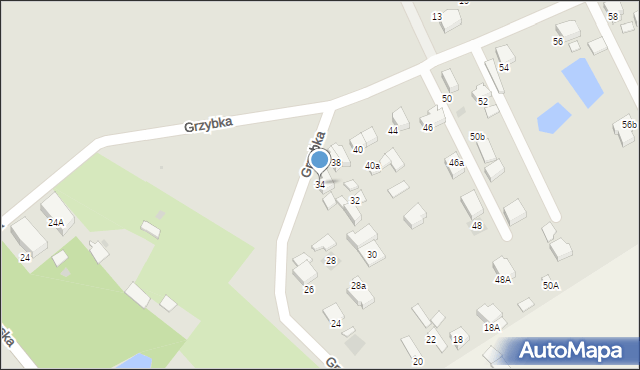 Starogard Gdański, Grzybka Józefa, dh., 34, mapa Starogard Gdański