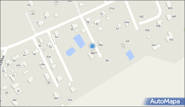 Starogard Gdański, Grzybka Józefa, dh., 56b, mapa Starogard Gdański