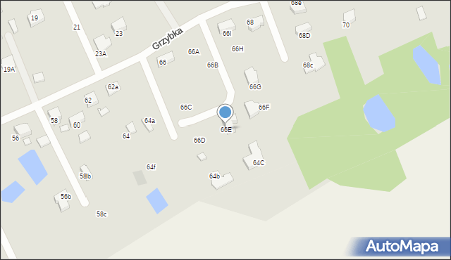 Starogard Gdański, Grzybka Józefa, dh., 66E, mapa Starogard Gdański