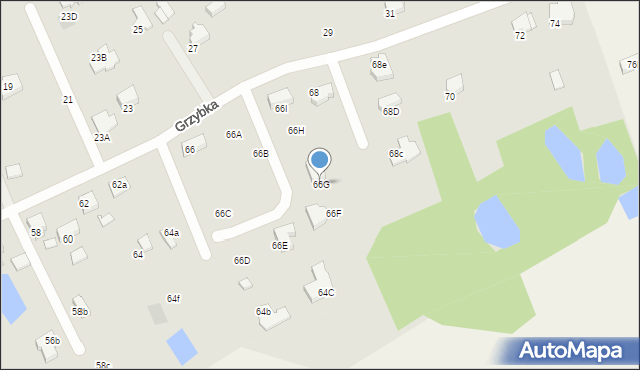 Starogard Gdański, Grzybka Józefa, dh., 66G, mapa Starogard Gdański