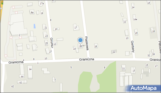 Starowa Góra, Graniczna, 16, mapa Starowa Góra