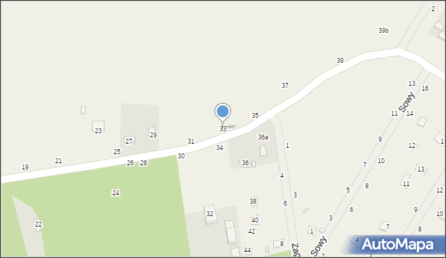 Starowola, Graniczna, 33, mapa Starowola