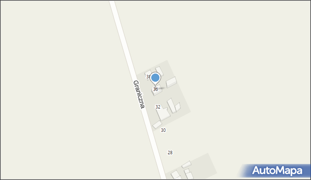 Starzyński Dwór, Graniczna, 36, mapa Starzyński Dwór