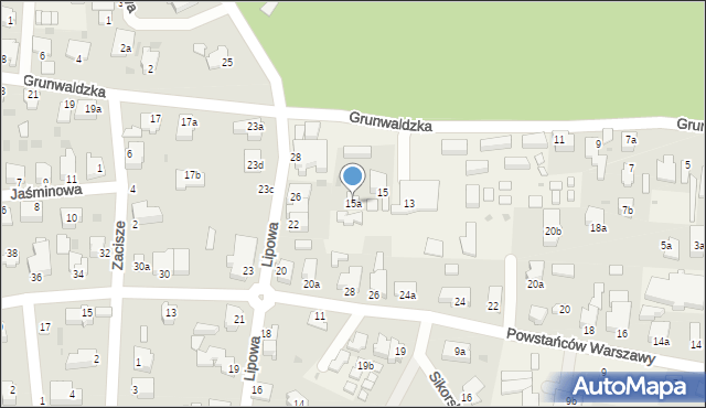 Stegna, Grunwaldzka, 15a, mapa Stegna