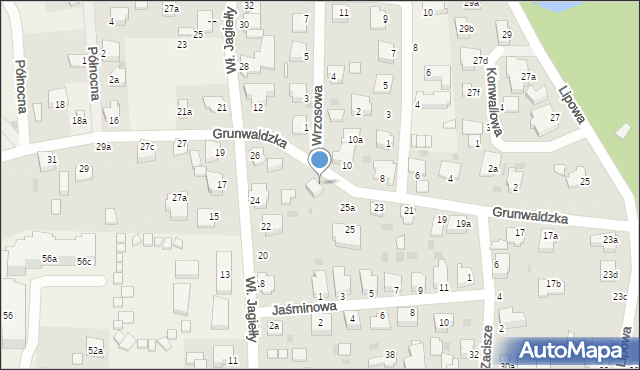 Stegna, Grunwaldzka, 25b, mapa Stegna