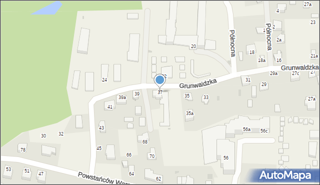 Stegna, Grunwaldzka, 37, mapa Stegna