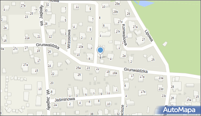 Stegna, Grunwaldzka, 6, mapa Stegna