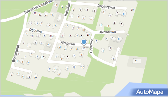 Stęszewko, Grabowa, 10, mapa Stęszewko