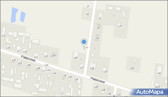 Stok Lacki, Gryczna, 1, mapa Stok Lacki