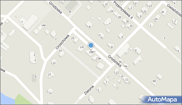 Strzelce Krajeńskie, Grodziska, 13b, mapa Strzelce Krajeńskie