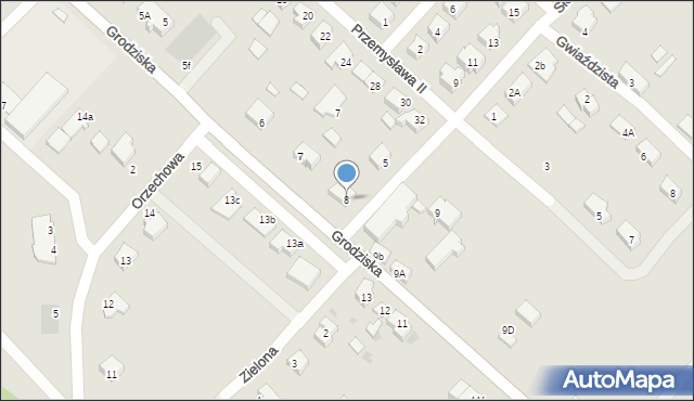 Strzelce Krajeńskie, Grodziska, 8, mapa Strzelce Krajeńskie