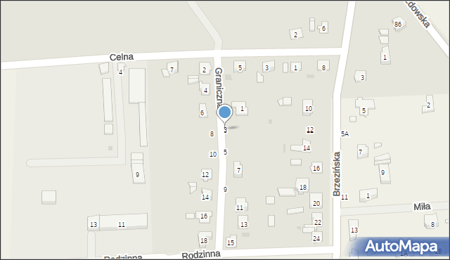 Strzelce Opolskie, Graniczna, 3, mapa Strzelce Opolskie