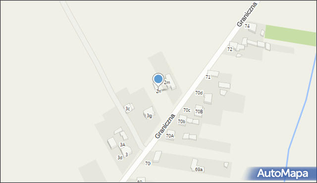 Strzyżowice, Graniczna, 2n, mapa Strzyżowice