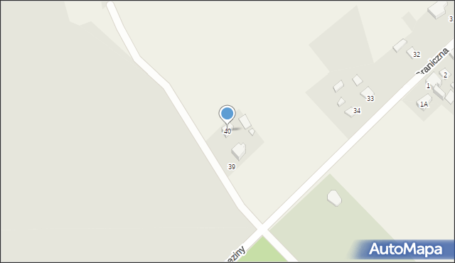 Strzyżowice, Graniczna, 40, mapa Strzyżowice