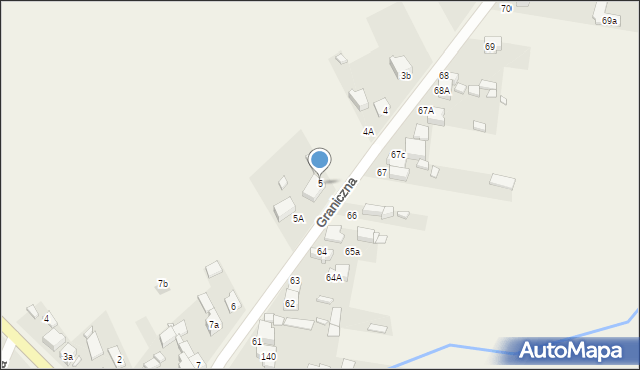 Strzyżowice, Graniczna, 5, mapa Strzyżowice