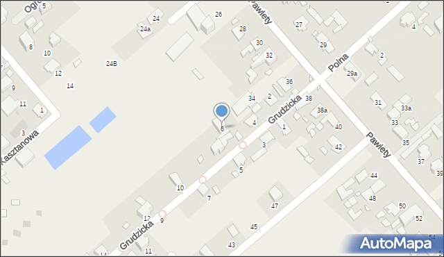 Suchy Bór, Grudzicka, 6, mapa Suchy Bór