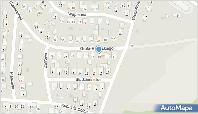 Sulejów, Grota-Roweckiego Stefana, gen., 15, mapa Sulejów