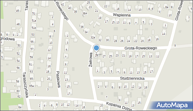 Sulejów, Grota-Roweckiego Stefana, gen., 29, mapa Sulejów