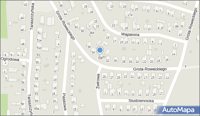 Sulejów, Grota-Roweckiego Stefana, gen., 32a, mapa Sulejów