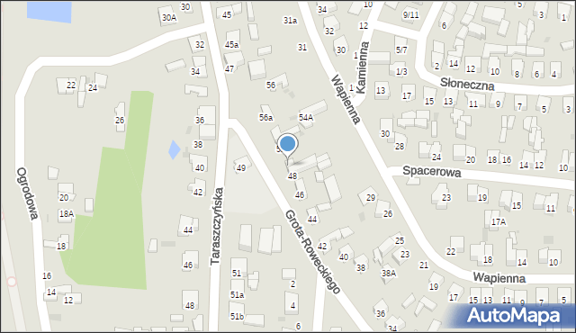 Sulejów, Grota-Roweckiego Stefana, gen., 50, mapa Sulejów