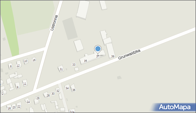 Sulejów, Grunwaldzka, 37, mapa Sulejów