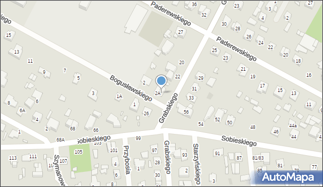 Sulejówek, Grabskiego, 24, mapa Sulejówek