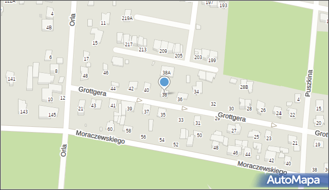 Sulejówek, Grottgera Artura, 38, mapa Sulejówek